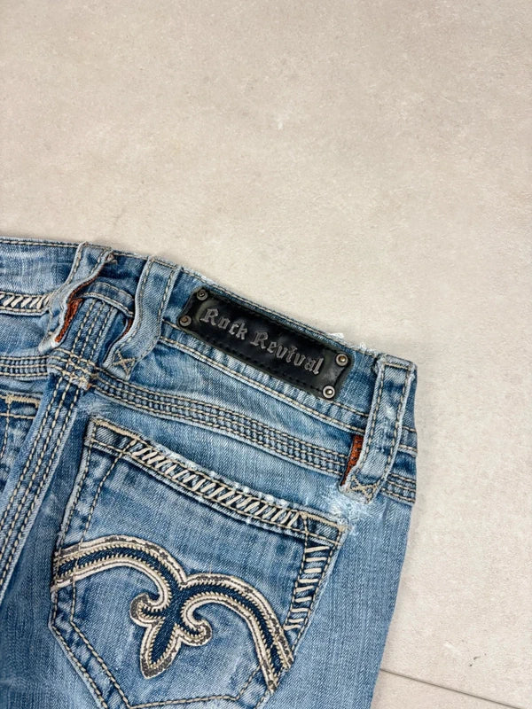 Rock Revival Low Waist Bootcut Jeans · W28