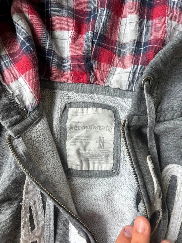 Aéropostale Zip-Hoodie Grau · M
