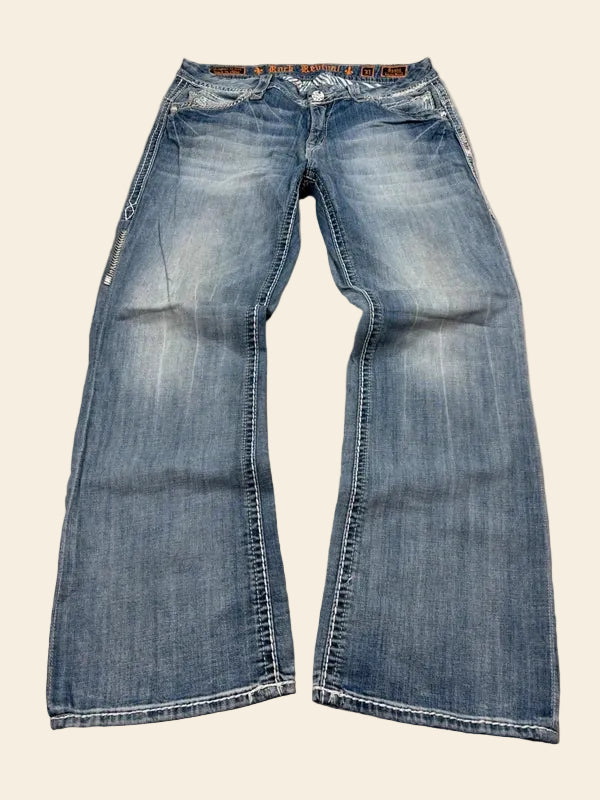 Rock Revival Bootcut Jeans Blau · W31
