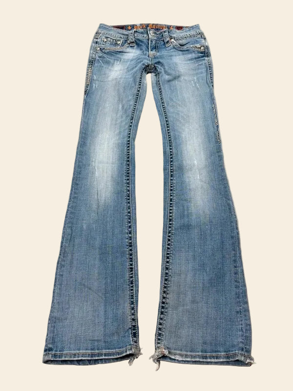 Rock Revival Low Waist Bootcut Jeans · W28