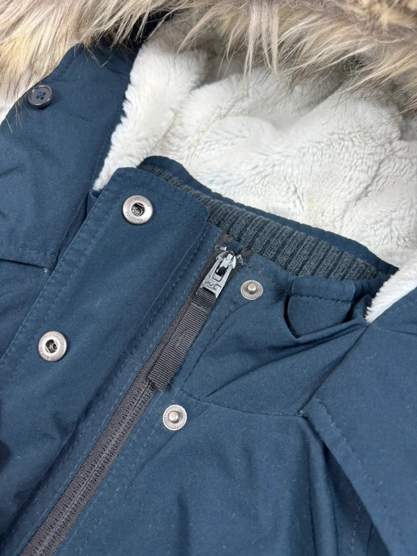 Hollister Winter-/Übergangsjacke Navy mit Kapuze · M
