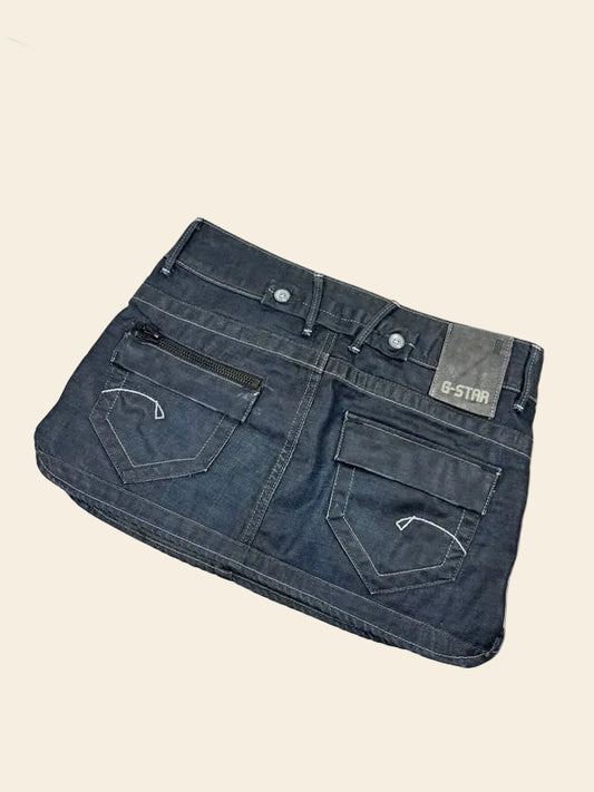 G-Star RAW Low Waist Denim Mini Skirt · W26